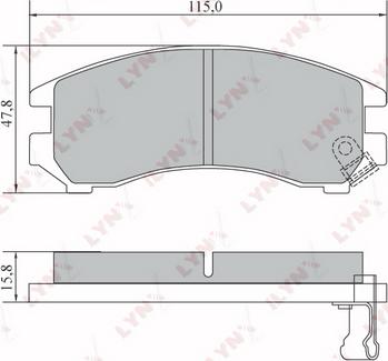 FMSI-VERBAND D0452 - Тормозные колодки, дисковые, комплект autospares.lv