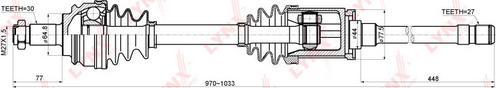 LYNXauto CD-1416 - Приводной вал autospares.lv