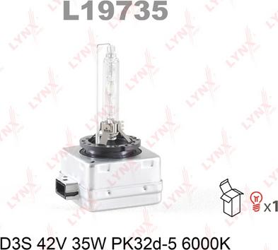 LYNXauto L19735 - Лампа накаливания, фара дальнего света autospares.lv