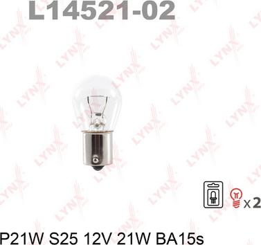 LYNXauto L14521-02 - Лампа накаливания autospares.lv