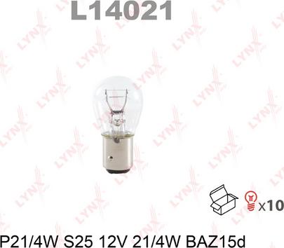 LYNXauto L14021 - Лампа накаливания autospares.lv