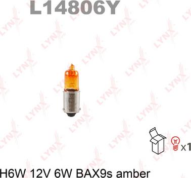 LYNXauto L14806Y - Лампа накаливания autospares.lv