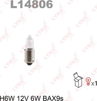 LYNXauto L14806 - Лампа накаливания autospares.lv