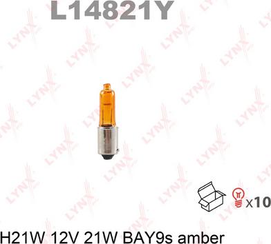 LYNXauto L14821Y - Лампа накаливания autospares.lv