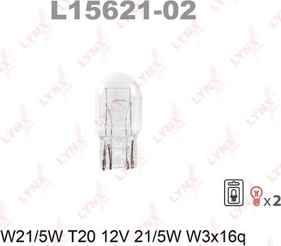 LYNXauto L15621-02 - Лампа накаливания autospares.lv