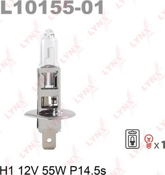 LYNXauto L10155-01 - Лампа накаливания, фара дальнего света autospares.lv