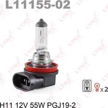 LYNXauto L11155-02 - Лампа накаливания, фара дальнего света autospares.lv