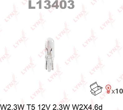 LYNXauto L13403 - Лампа накаливания autospares.lv