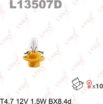 LYNXauto L13507D - Лампа накаливания, освещение щитка приборов autospares.lv