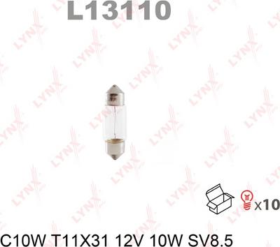 LYNXauto L13110 - Лампа накаливания autospares.lv