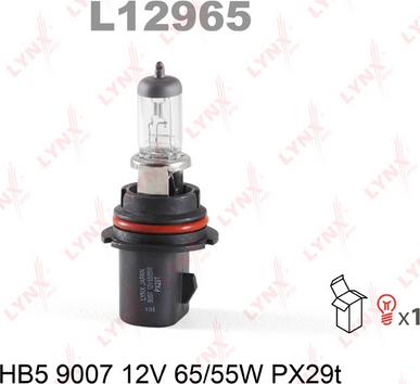 LYNXauto L12965 - Лампа накаливания, фара дальнего света autospares.lv