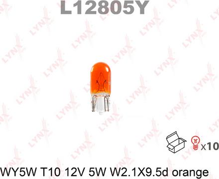 LYNXauto L12805Y - Лампа накаливания autospares.lv