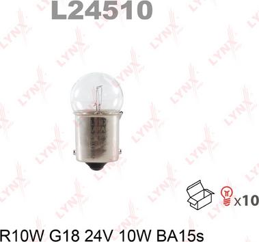 LYNXauto L24510 - Лампа накаливания autospares.lv