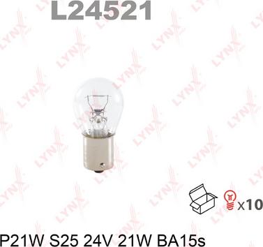 LYNXauto L24521 - Лампа накаливания autospares.lv