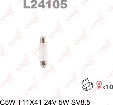 LYNXauto L24105 - Лампа накаливания autospares.lv