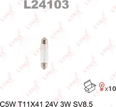 LYNXauto L24103 - Лампа накаливания autospares.lv