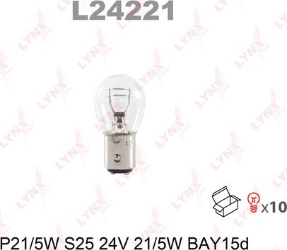 LYNXauto L24221 - Лампа накаливания autospares.lv
