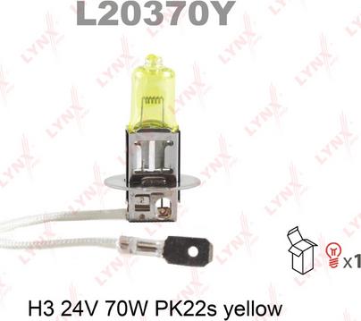 LYNXauto L20370Y - Лампа накаливания, противотуманная фара autospares.lv