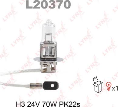 LYNXauto L20370 - Лампа накаливания, фара дальнего света autospares.lv