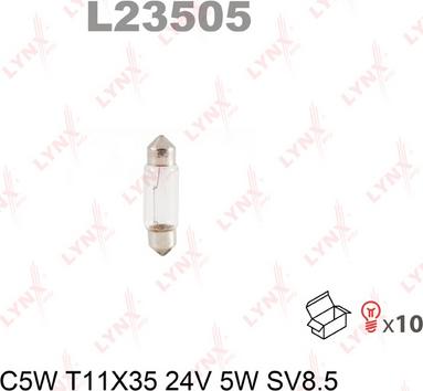 LYNXauto L23505 - Лампа накаливания autospares.lv