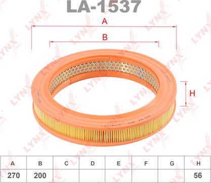 LYNXauto LA-1537 - Воздушный фильтр, двигатель autospares.lv