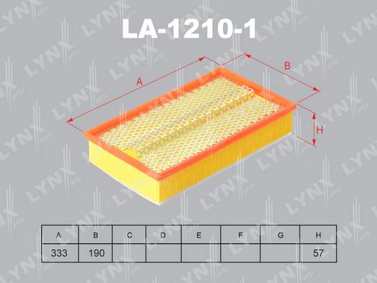 LYNXauto LA-1210-1 - Воздушный фильтр, двигатель autospares.lv