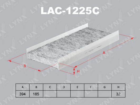 LYNXauto LAC-1225C - Фильтр воздуха в салоне autospares.lv