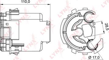 LYNXauto LF-994M - Топливный фильтр autospares.lv