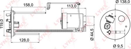 LYNXauto LF-972M - Топливный фильтр autospares.lv