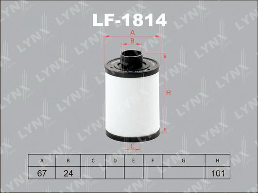 LYNXauto LF-1814 - Топливный фильтр autospares.lv