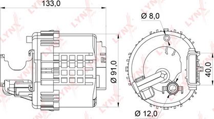 LYNXauto LF-364M - Топливный фильтр autospares.lv