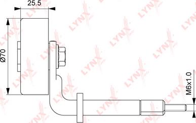 LYNXauto PB-5114 - Ролик, поликлиновый ремень autospares.lv