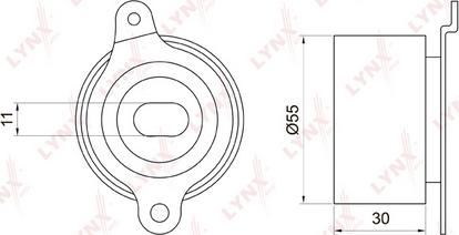 LYNXauto PB-1017 - Натяжной ролик, зубчатый ремень ГРМ autospares.lv