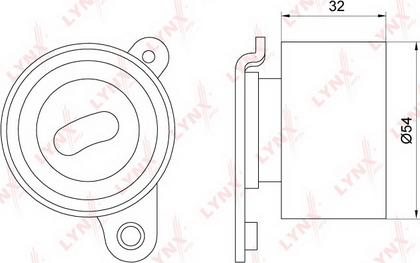 LYNXauto PB-1118 - Натяжной ролик, зубчатый ремень ГРМ autospares.lv