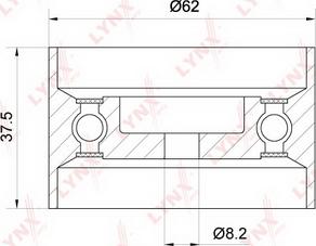 LYNXauto PB-1309 - Натяжной ролик, зубчатый ремень ГРМ autospares.lv