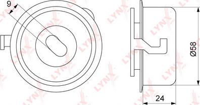 LYNXauto PB-1274 - Натяжной ролик, зубчатый ремень ГРМ autospares.lv