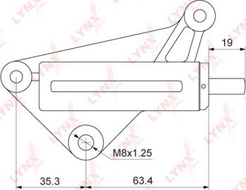 LYNXauto PT-1003 - Успокоитель, зубчатый ремень autospares.lv