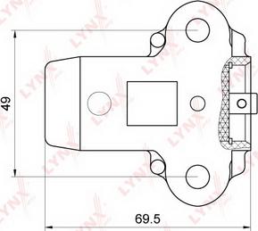 LYNXauto PT-1029 - Успокоитель, зубчатый ремень autospares.lv