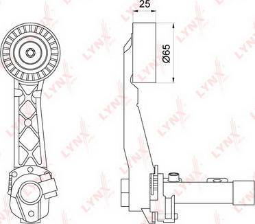 LYNXauto PT-3209 - Натяжитель, поликлиновый ремень autospares.lv