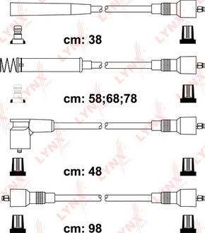 LYNXauto SPC5923 - Комплект проводов зажигания autospares.lv