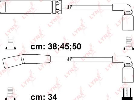 LYNXauto SPC1803 - Комплект проводов зажигания autospares.lv