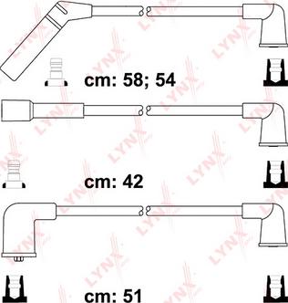 LYNXauto SPC1815 - Комплект проводов зажигания autospares.lv
