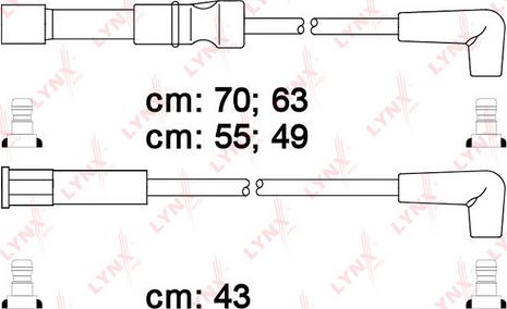 LYNXauto SPC1818 - Комплект проводов зажигания autospares.lv