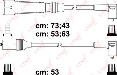 LYNXauto SPC8023 - Комплект проводов зажигания autospares.lv