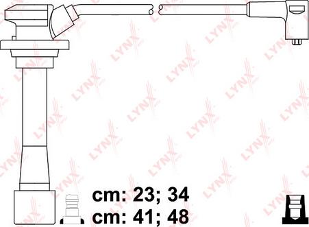 LYNXauto SPE4409 - Комплект проводов зажигания autospares.lv