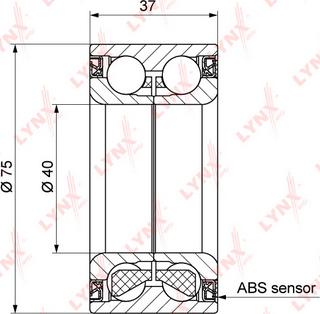 LYNXauto WB-1183 - Подшипник ступицы колеса, комплект autospares.lv