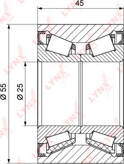 LYNXauto WB-1204 - Подшипник ступицы колеса, комплект autospares.lv