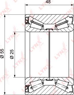 LYNXauto WB-1215 - Подшипник ступицы колеса, комплект autospares.lv