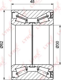 LYNXauto WB-1285 - Подшипник ступицы колеса, комплект autospares.lv