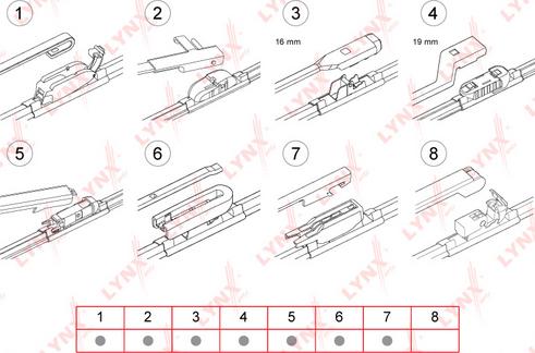 LYNXauto XF650 - Щетка стеклоочистителя autospares.lv